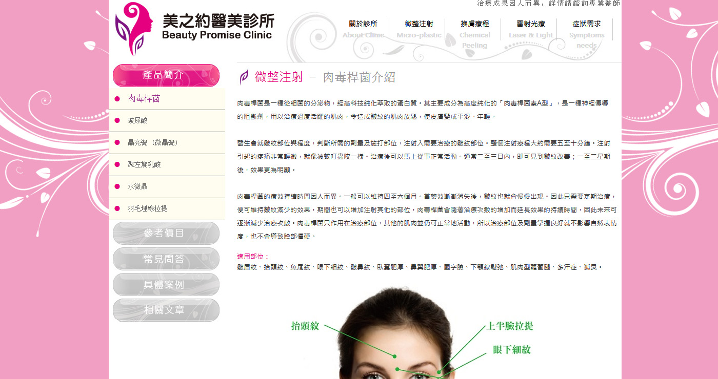 瘦臉-肉毒桿菌-台灣頂尖團隊瘦小臉微整療程知識